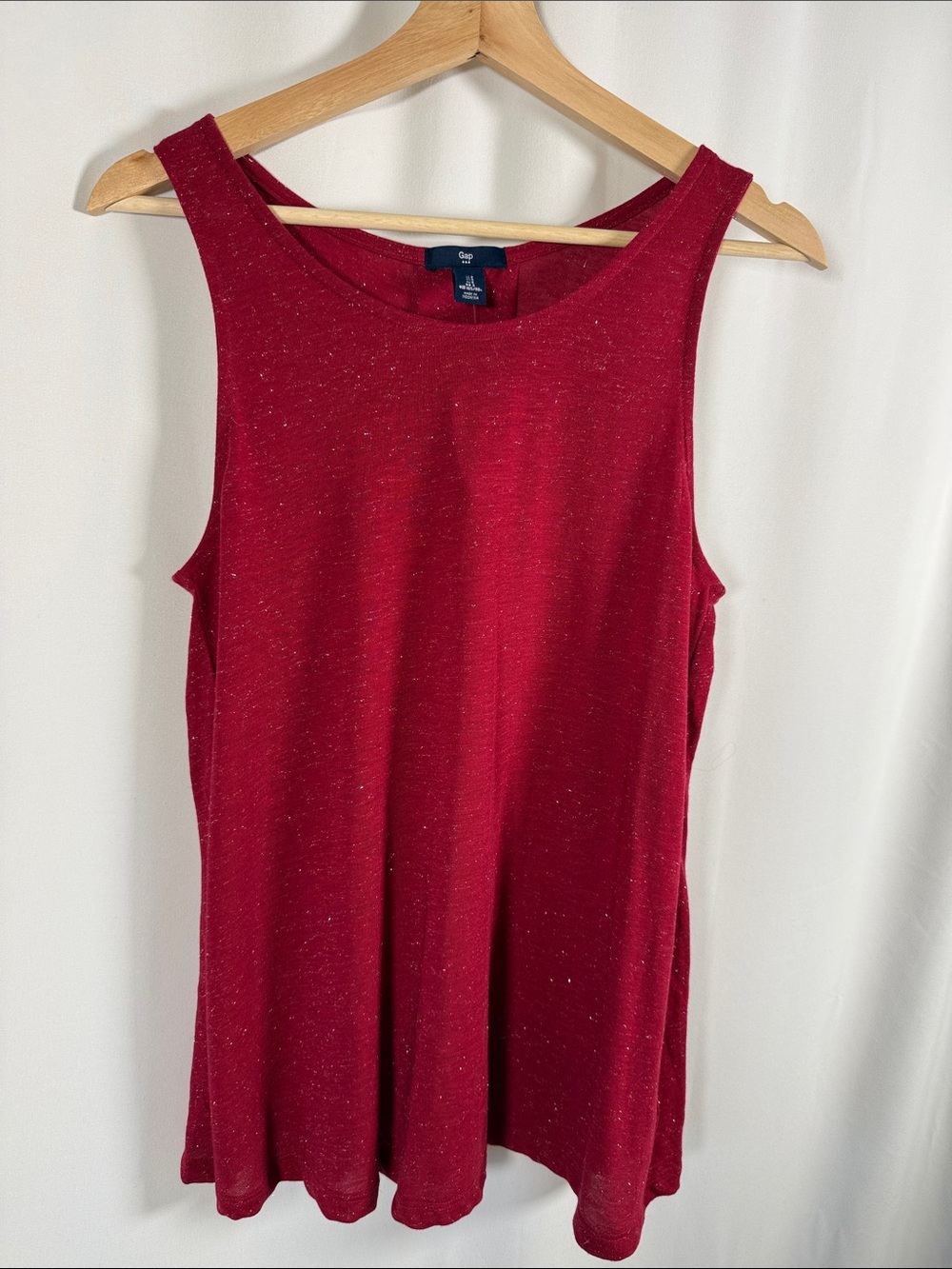 GAP Factory Red Sleeveless Tank Top